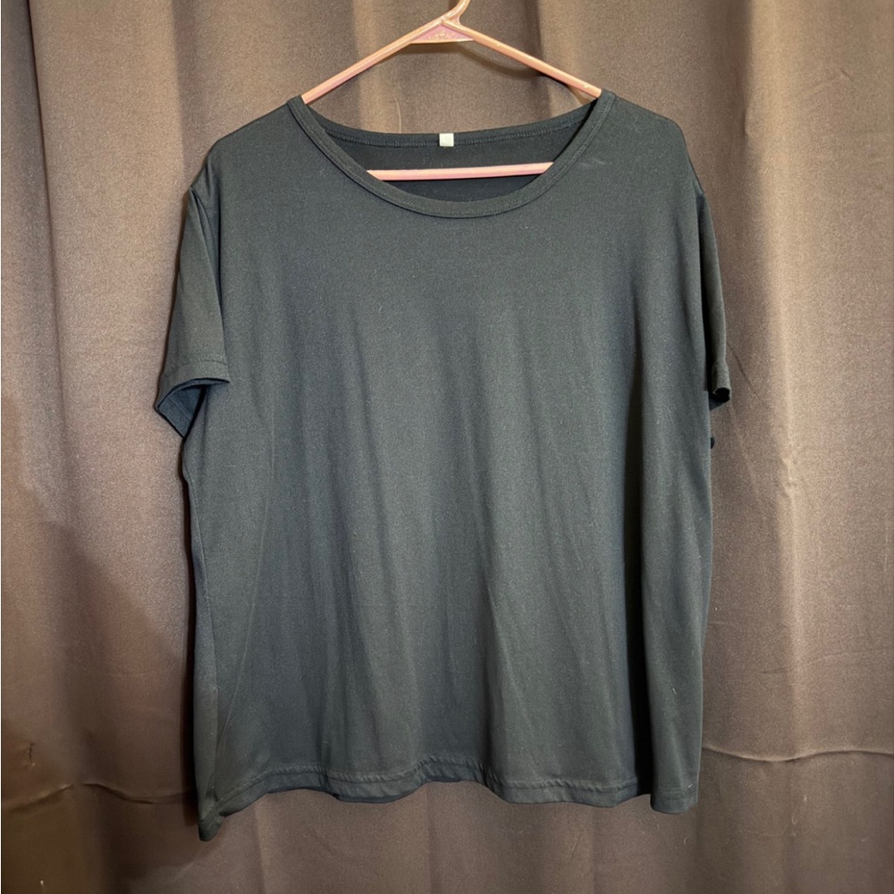 Elegant Black Women's Short Sleeve Top